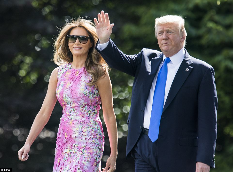 Melania Trump steps out with her husband, Donald Trump publicly for the ...