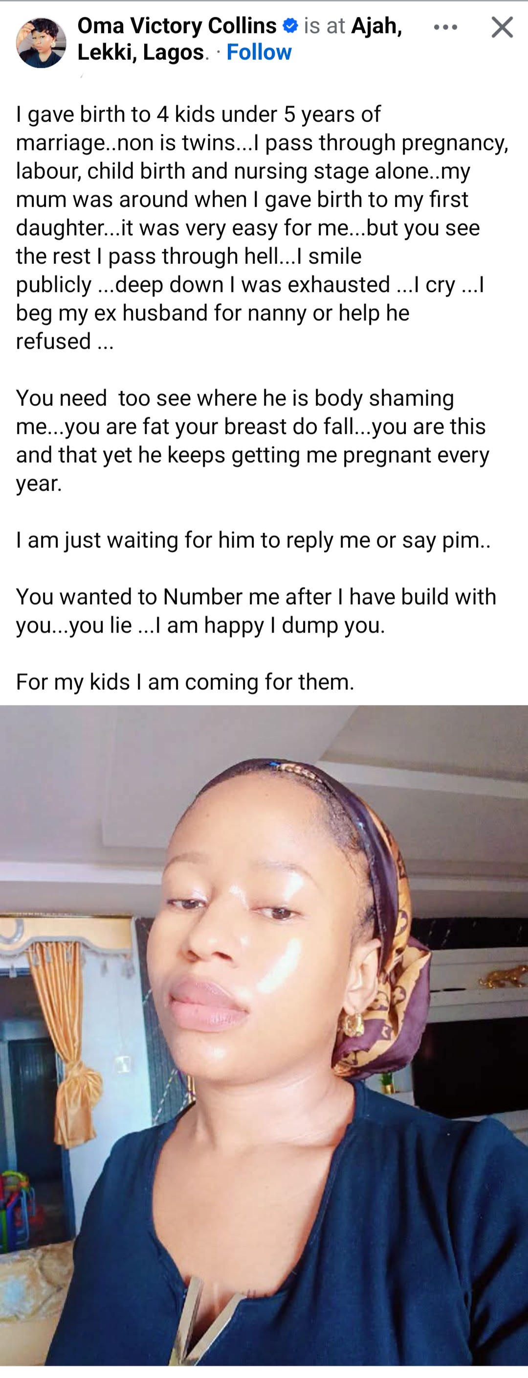 "You wanted to number me after I had built with you" Woman calls out estranged husband as she "dumps" him