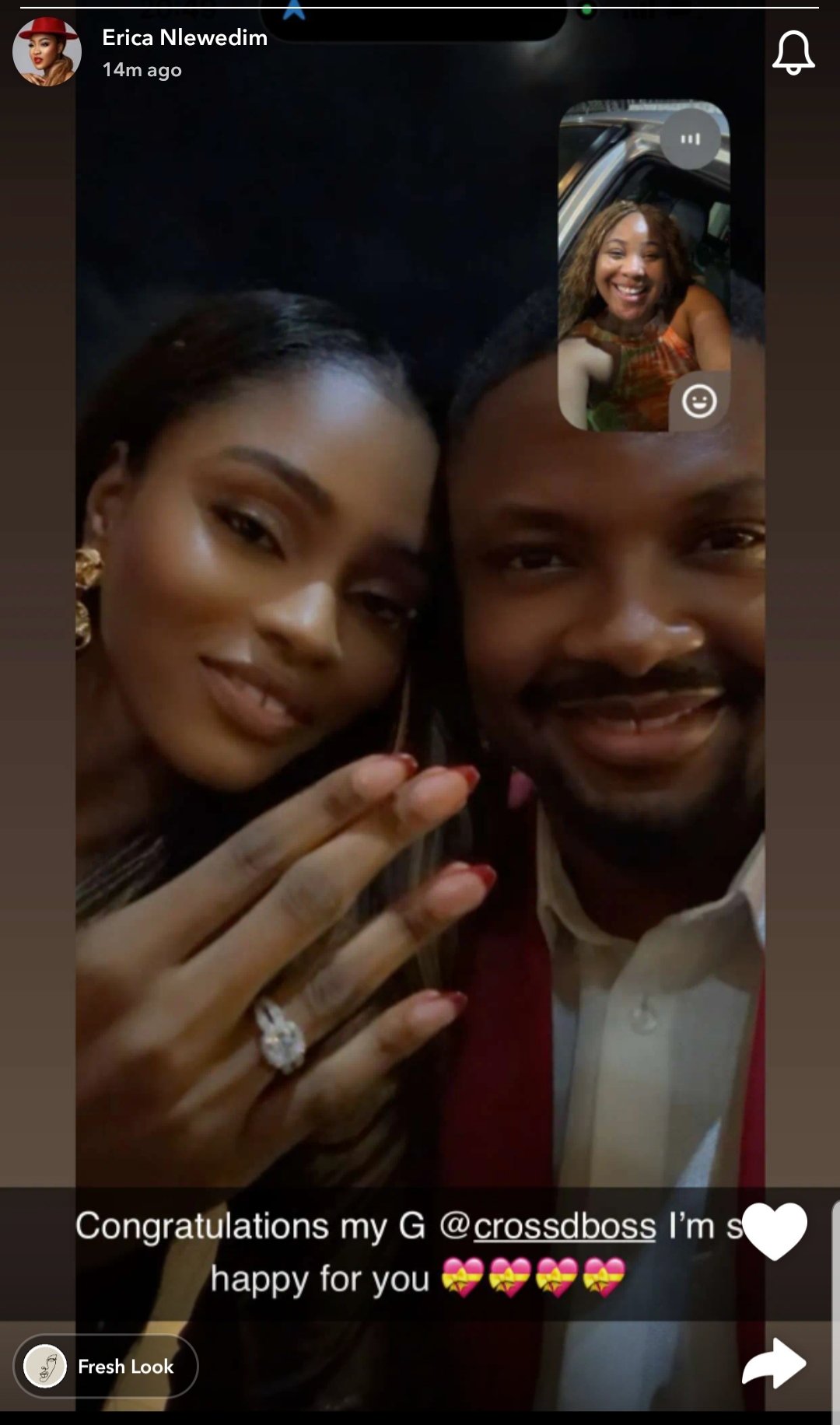 BBNaija star, Cross Okonkwo proposes to his woman Chinonso (video)