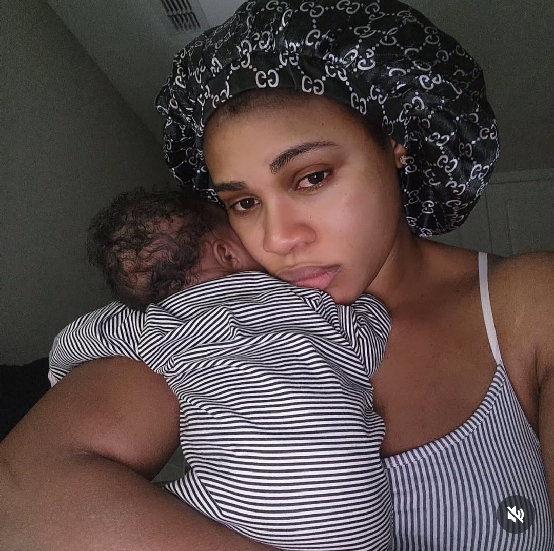 Nigerian athlete Blessing Okagbare shows gratitude that she gets to celebrate 37th birthday with her first child