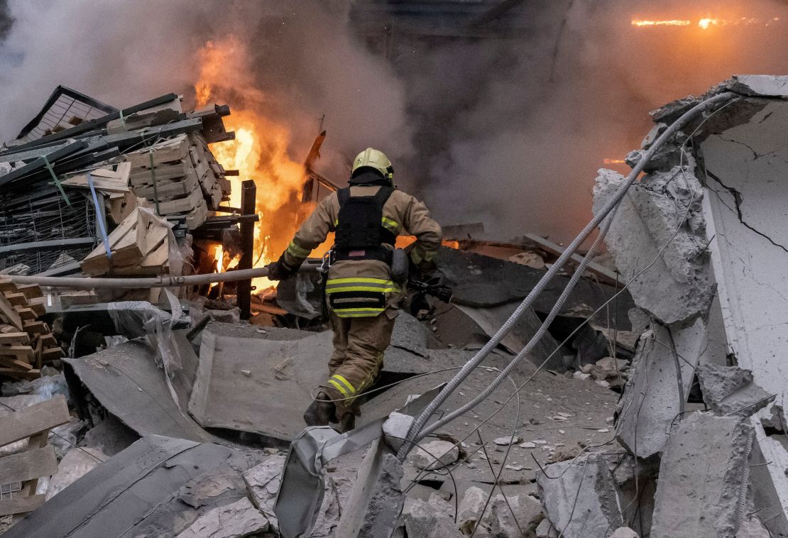 Russia unleashes one of the largest aerial assaults of the war on Ukraine killing four and injuring dozens
