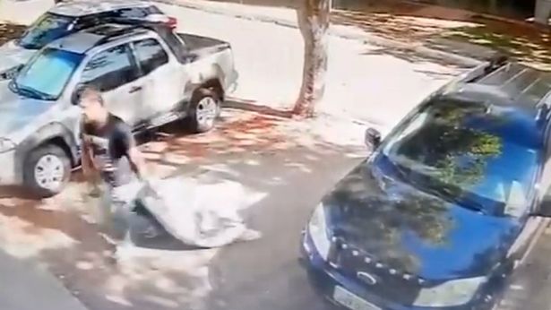 Paedoph!le kidnaps12 year old girl from her school, puts her in suitcase and drags body through the street into his home (video)