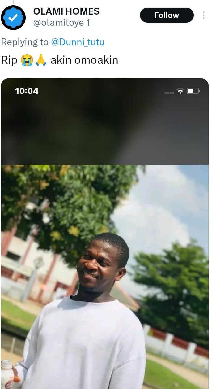 LASUED student k!lled in Lagos communal clash