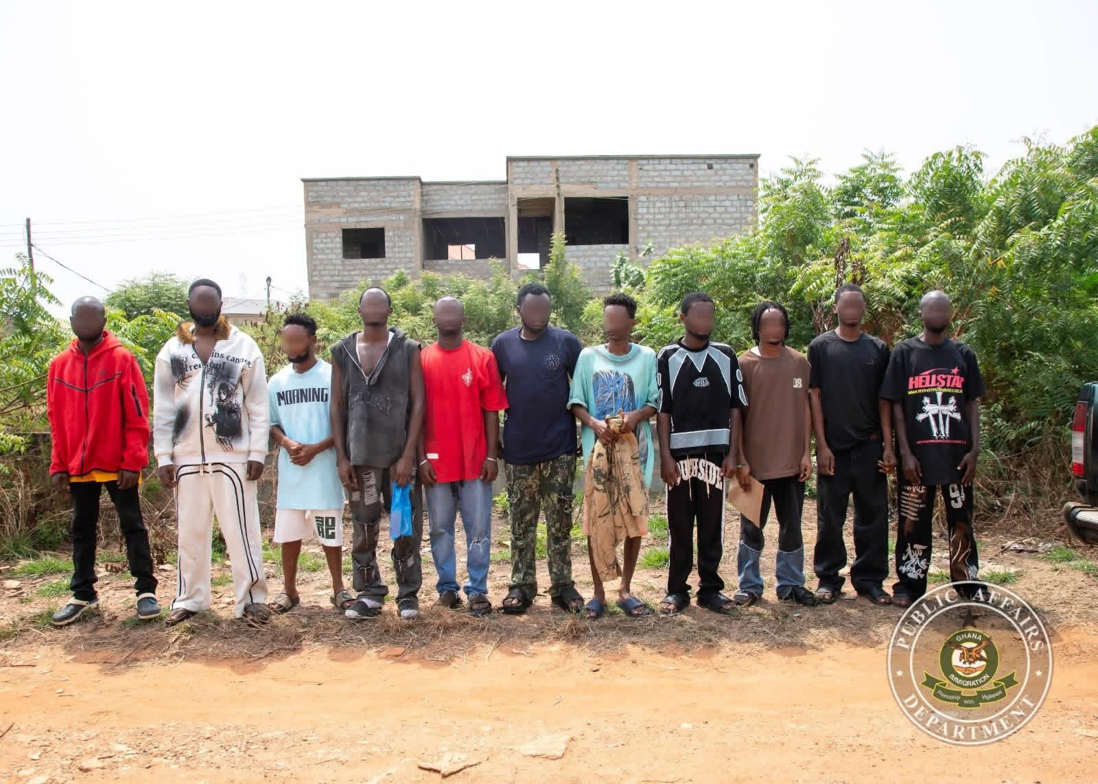Ghana Immigration arrests 93 Nigerian nationals, rescues 73 abuse victims in major anti-fraud operation