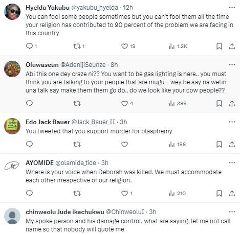 Nigerians dig up old tweet where Bashir Ahmad supported death penalty for blasphemy after he dared them to show him where he ever supported such