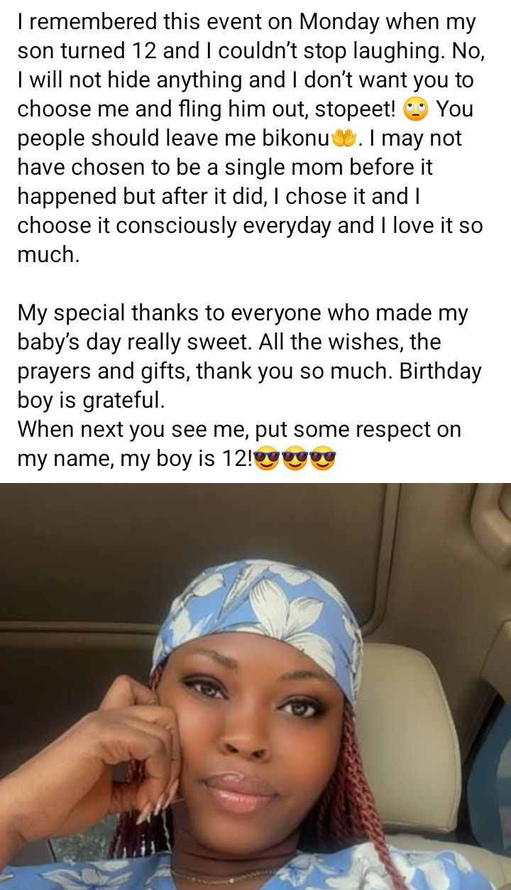 He said my son would never stay with us - Nigerian single mom reveals why she turned down a marriage proposal