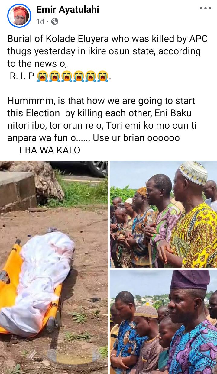 Gunmen kill sonof Osun Accord Party women's leader