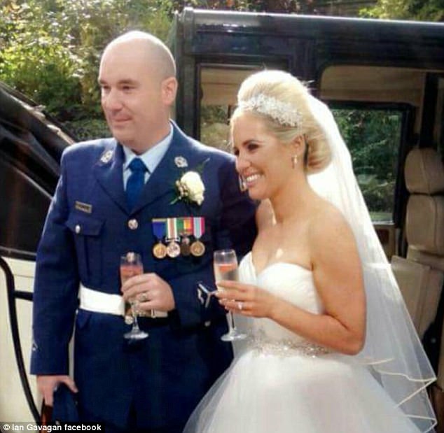 The heart-warming moment a little girl rushes to kiss her soldier father after he returns home but her brother is so overcome with emotion he can?t move