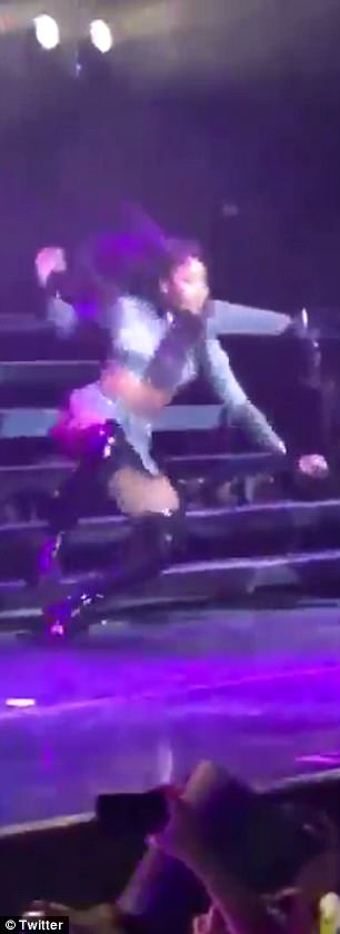 Fifth Harmony singer falls during Brazil concert then covers it up in a hilarious way