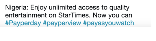 Believe it! StarTimes just announced Daily Subscription in Nigeria