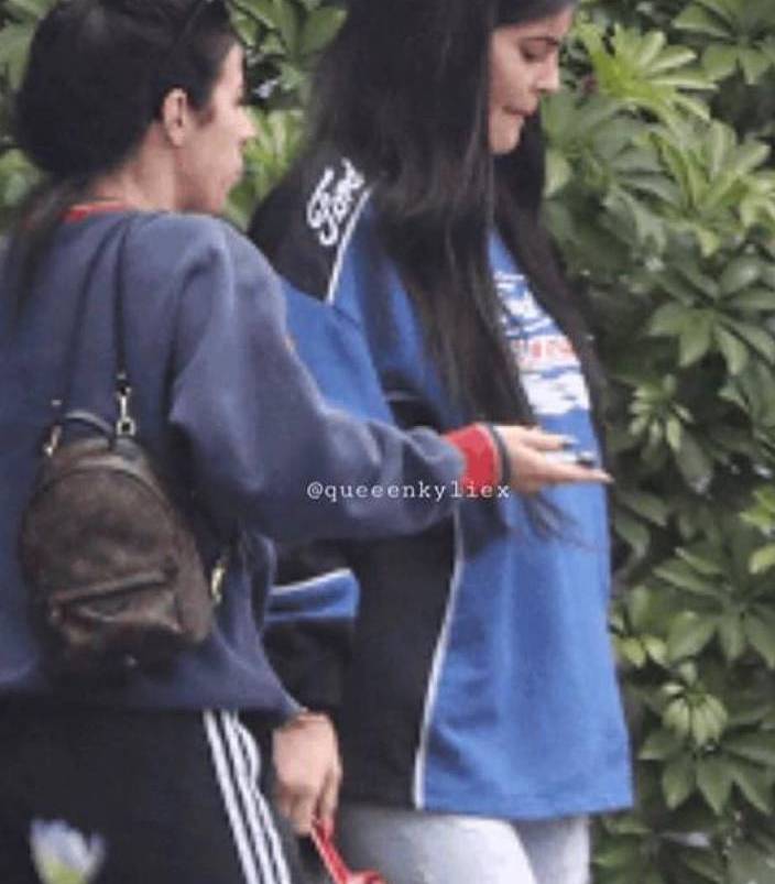 Kylie Jenner and her baby bump makes her debut...