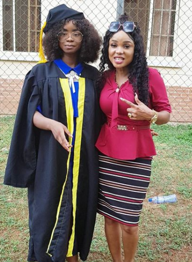 Iyabo Ojo shares photos with her daughter as she celebrates her matriculation