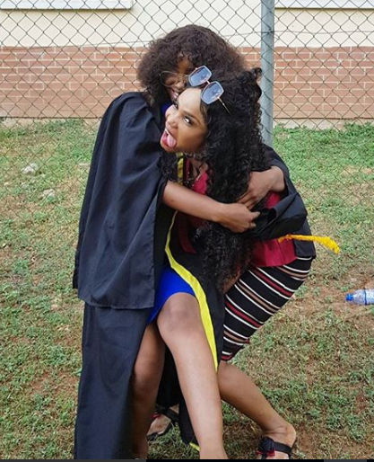 Iyabo Ojo shares photos with her daughter as she celebrates her matriculation