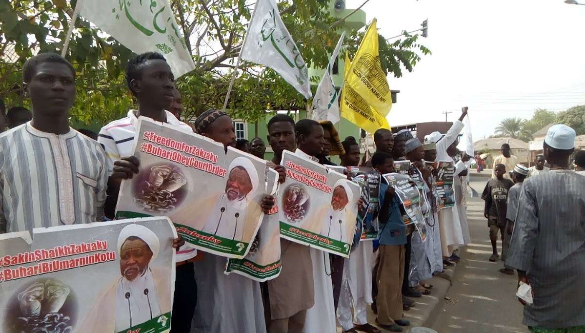 Photos: Shiite members stage protest in Yola, demand the release of their leader Ibrahim El-Zakzaky
