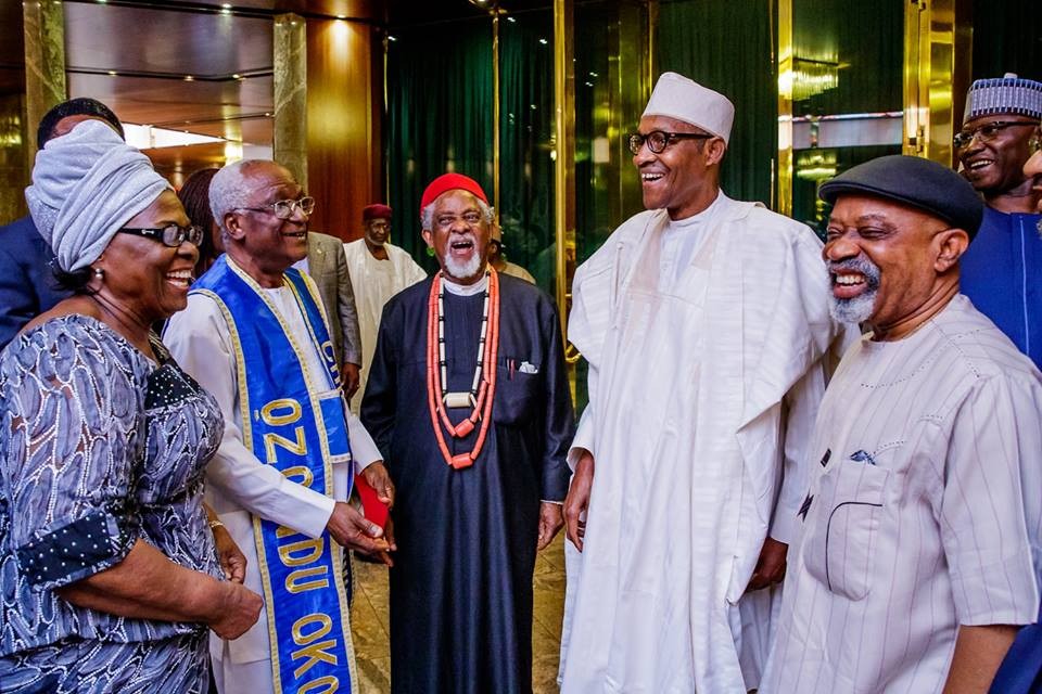 President Buhari receives courtesy visit from representatives of the Family of late Alex Ekwueme