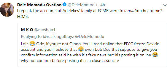 Dele Momodu confirms Davido