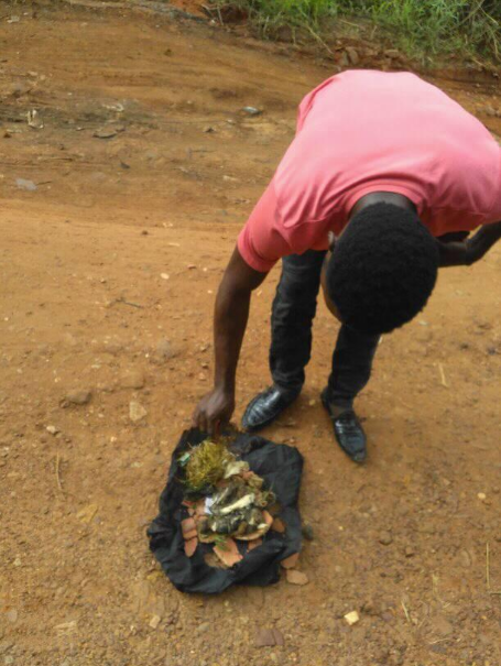Pastor shares photos of the fetish items and name he found after God led him to a bush in Anambra state (photos)