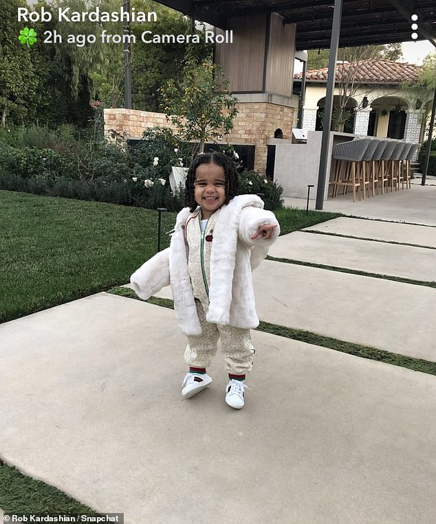 Rob Kardashian shares adorable photo of his two-year-old daughter Dream rocking Gucci tracksuit?(Photo)