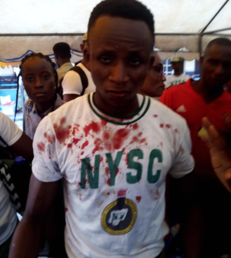 Video: Youth Corps member beaten up in Lagos