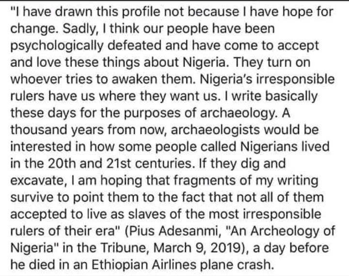 "You seemed to know" - Mourners share signs that make them believe Prof. Pius Adesanmi knew his time was near