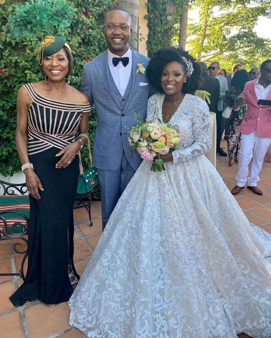 Photos from the white wedding of media mogul, Mo Abudu