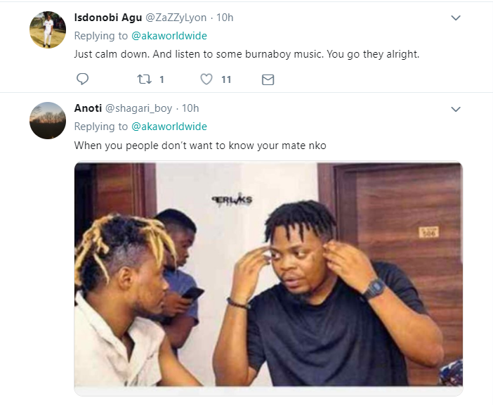 Nigerians troll rapper AKA on Twitter over Super Eagles