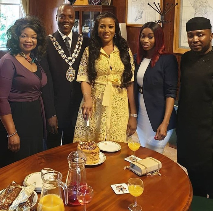 Linda Ikeji is hosted by the Speaker of Hackney and a former Speaker of Hackney in London (photos)