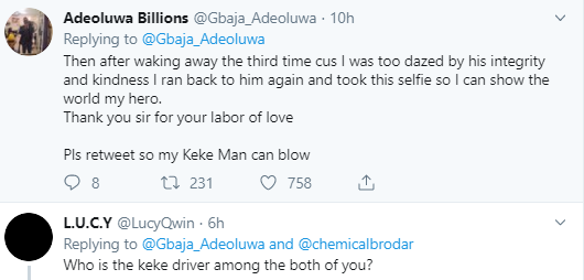 Keke rider hailed on Twitter after he returns iPhone a passenger forgot in his tricycle (photos)