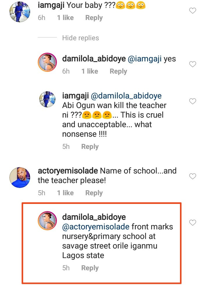 Actress Abidoye exposes what a teacher did to her 2-year-old son at school and asks for justice