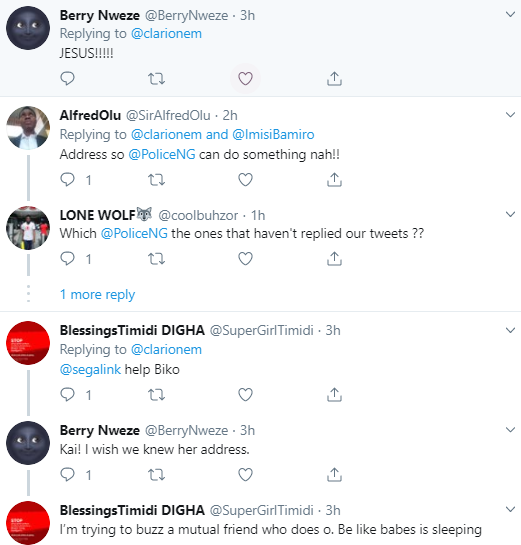 Twitter stories:  Lady cries out for help as thieves rob her home