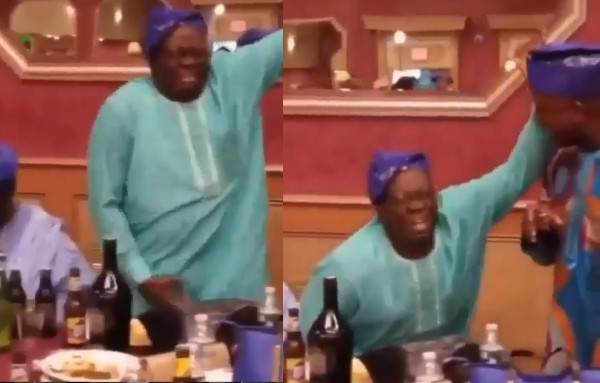 Nigerian father spotted dancing 