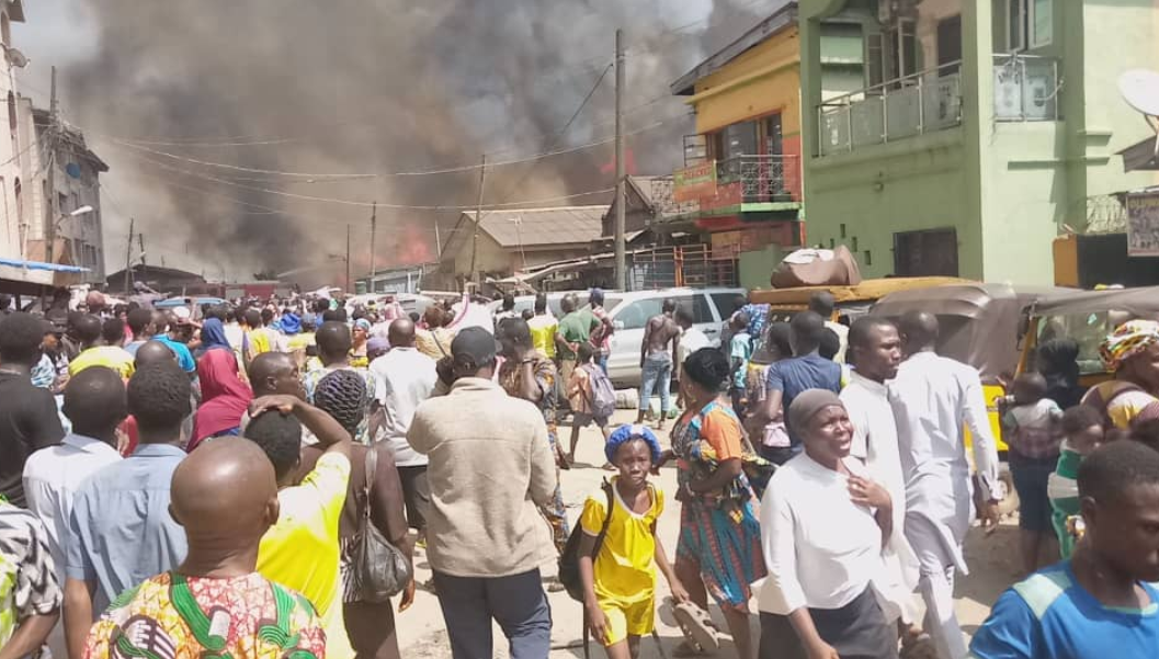 Another building gutted by fire in Lagos (photos)