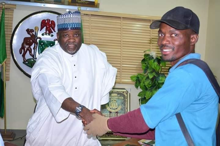 Emir of Rano confers traditional title to the man who trekked from Katsina to Kano in celebration of Governor Ganduje