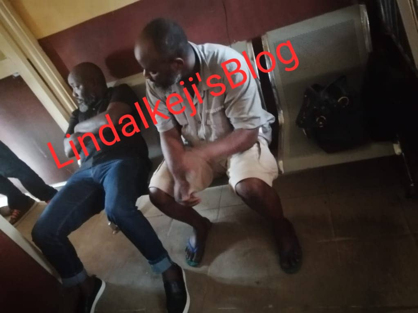 LIB Exclusive: Police arrest celebrity journalists Abiola Aloba and Sunday Adebayo over damaging story published about fashion designer, Yutee Rone (photos and video)