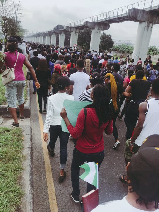 #EndSARS protesters hold prayer walk in Lagos, Abuja, Port Harcourt, others (photos/video)