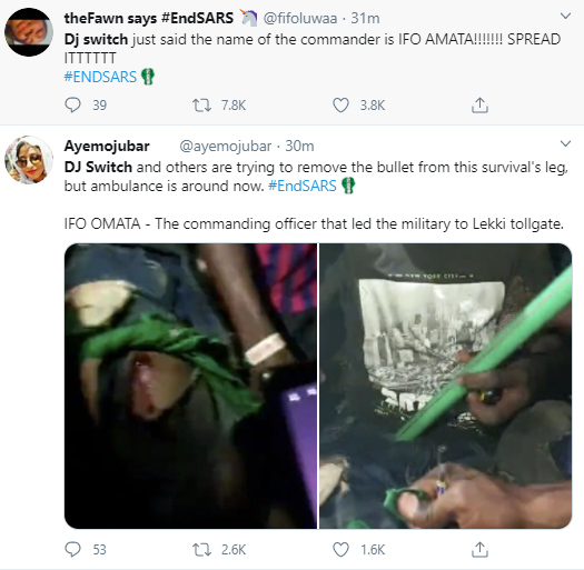 Banky W, Amnesty International, Linda Ejiofor and other Nigerians reacts after Lekki #EndSARS protesters were shot at by security operatives 
