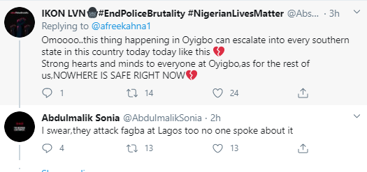 #OyigboIsBleeding trends as residents cry out that unknown armed men have been breaking into people