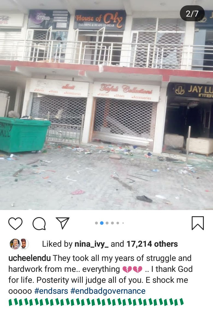 "I know the owners of those shops" Actress Doris Ogala accuses Uche Elendu of lying that her store was looted; warns her to come clean