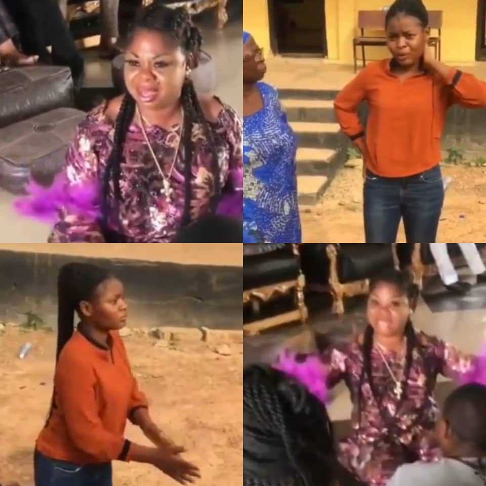 OOU student tenders an unreserved apology to a top food seller in Ago-Iwoye who she accused on social media of cooking with water used to bath corpses (videos)