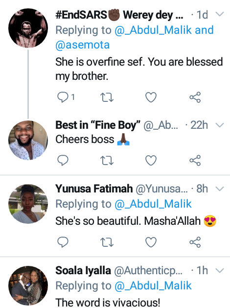 "You carry eye go market" - Nigerian Muslim man warms hearts as he extols his wife