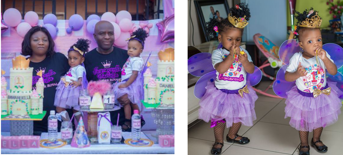 Nigerian couple celebrates their twins who they welcomed after 17 years of waiting