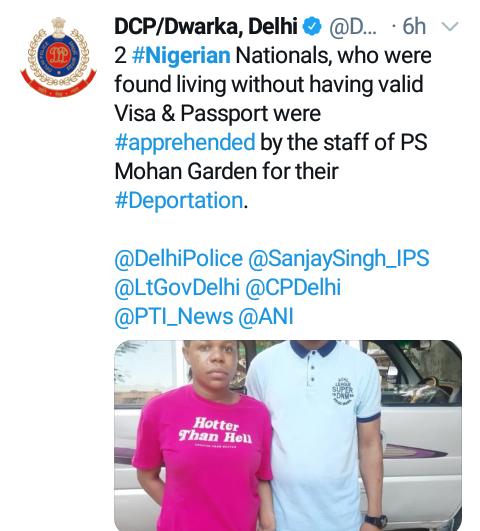 Two more Nigerian nationals arrested for illegal stay in India