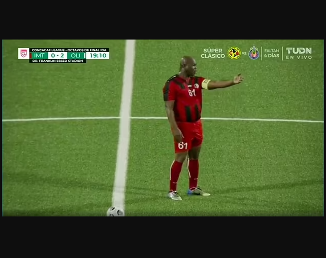Vice president of Suriname, 60, plays for a team he owns in CONCACAF league fixture but couldn