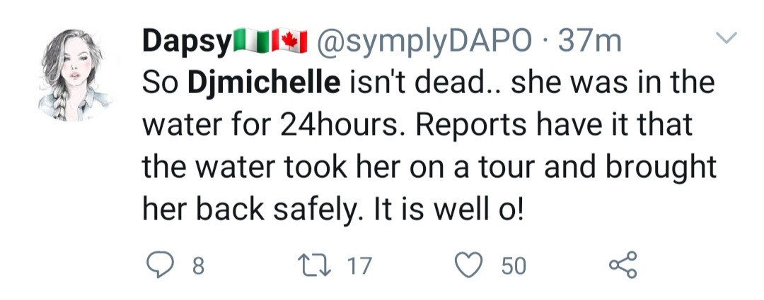 Video of DJ Michelle after she was found alive hours after family members claimed she drowned at the beach