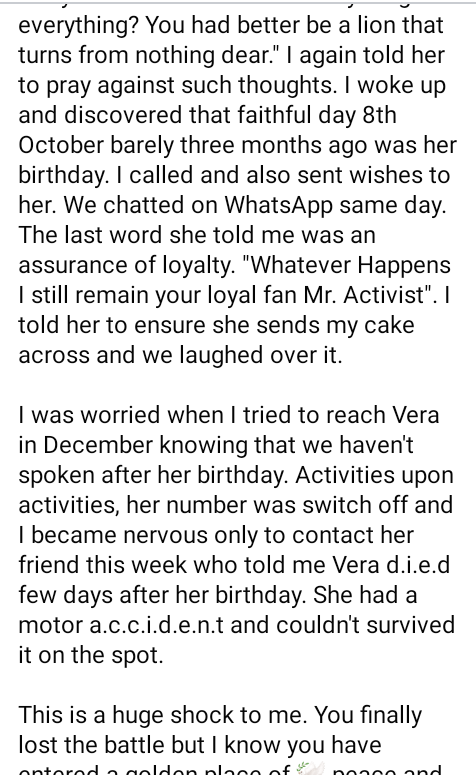 How UNIPORT student who had premonition of her death perished in motor accident few days after her birthday 