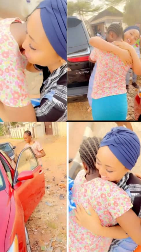 Regina Daniels gifts her younger sister, Destiny, a car on her birthday (video)