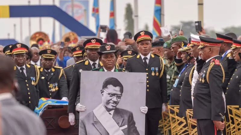 DR congo organizes burial ceremony for tooth of independence hero, Patrice Lumumba, more than 60 years after he was assassinated and dissolved in acid (photos/video)