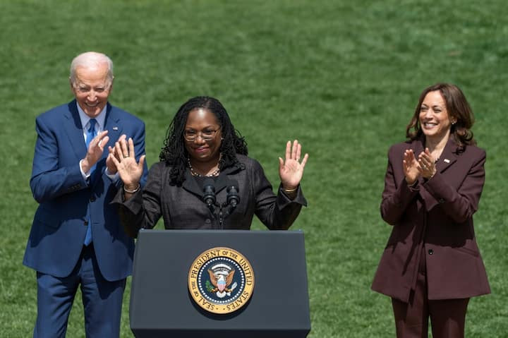 History made as Ketanji Brown Jackson is sworn in as first black woman on US Supreme Court