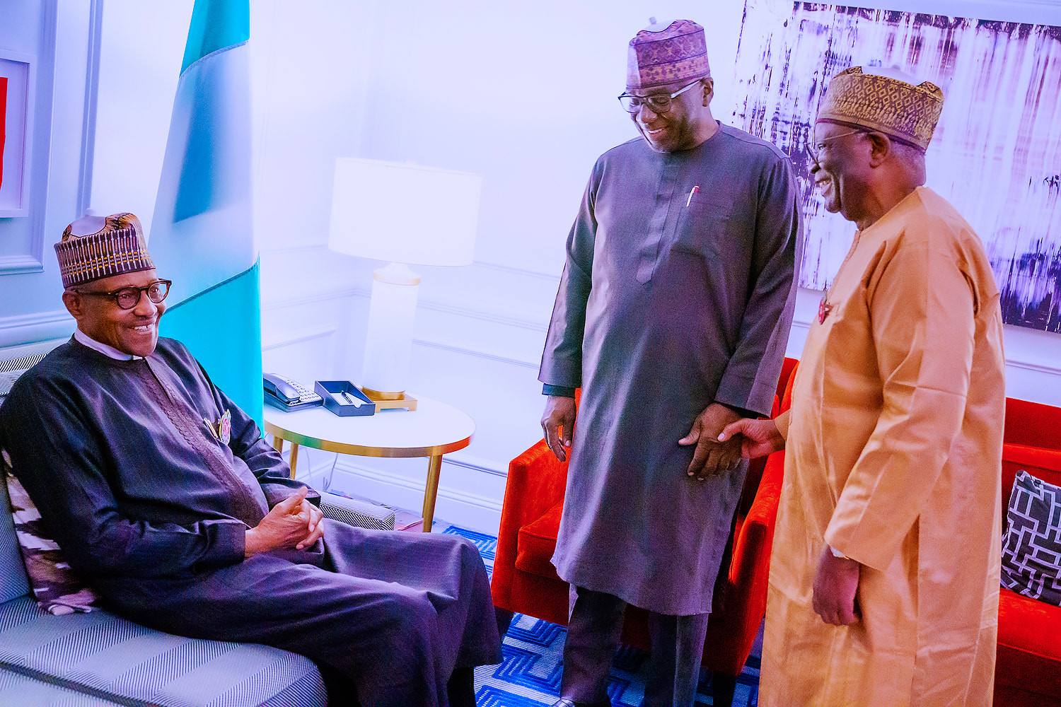 President Buhari arrives  Washington DC ahead of US-Africa Leader