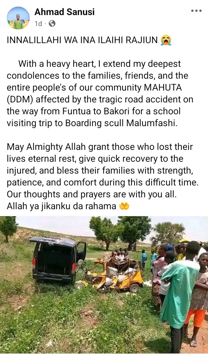 8 k!lled, 17 injured in Katsina road crash